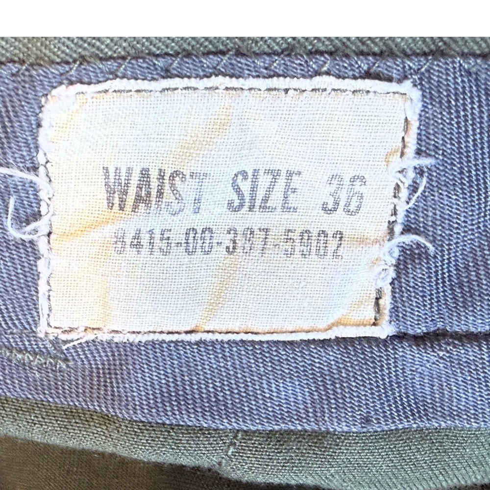 Vintage 1978 Lion Uniform Military Fire Resistant Aramid Trousers Olive Drab 36 - Picture 2 of 11